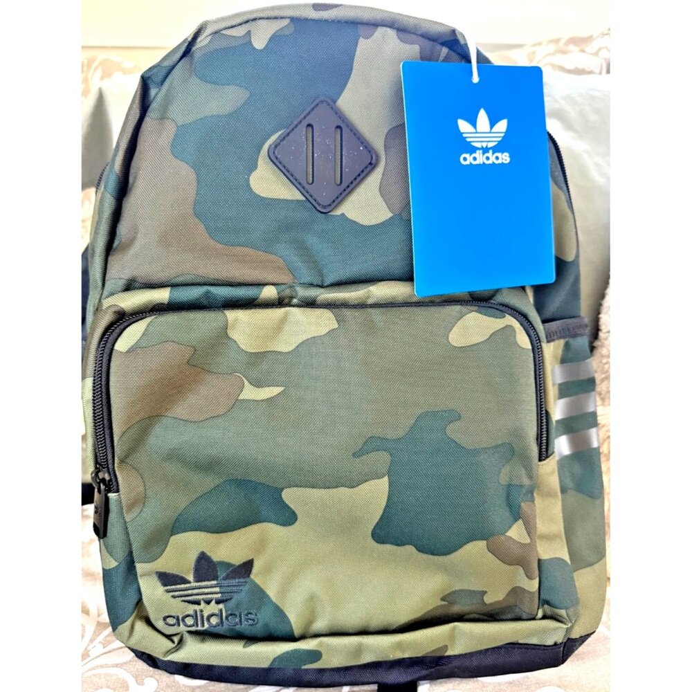 New! Adidas Youth Originals Treble Backpack|JK7841|Camouflage/Black|MRPS: $50